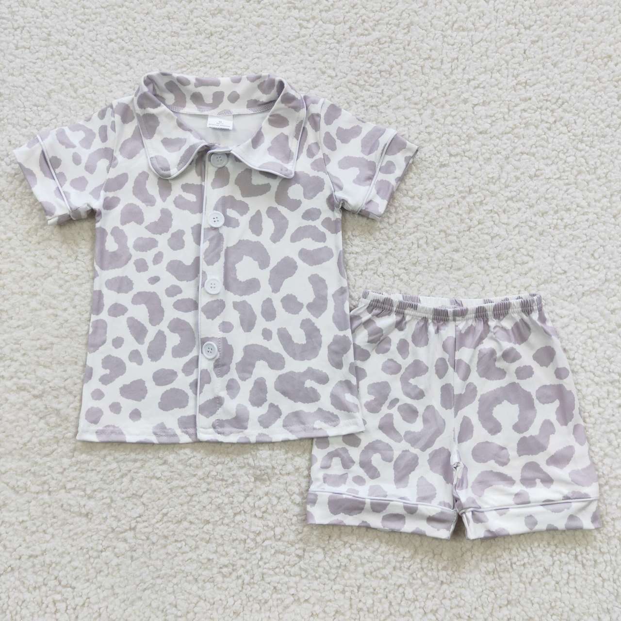 Sibling Baby Boys Button Top Shorts Summer Western Pajamas Sets 6.2