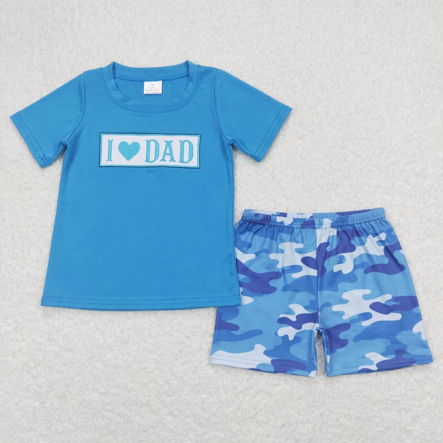 Sibling Baby Boys I love Dad Summer Shorts Clothes Sets 5.20