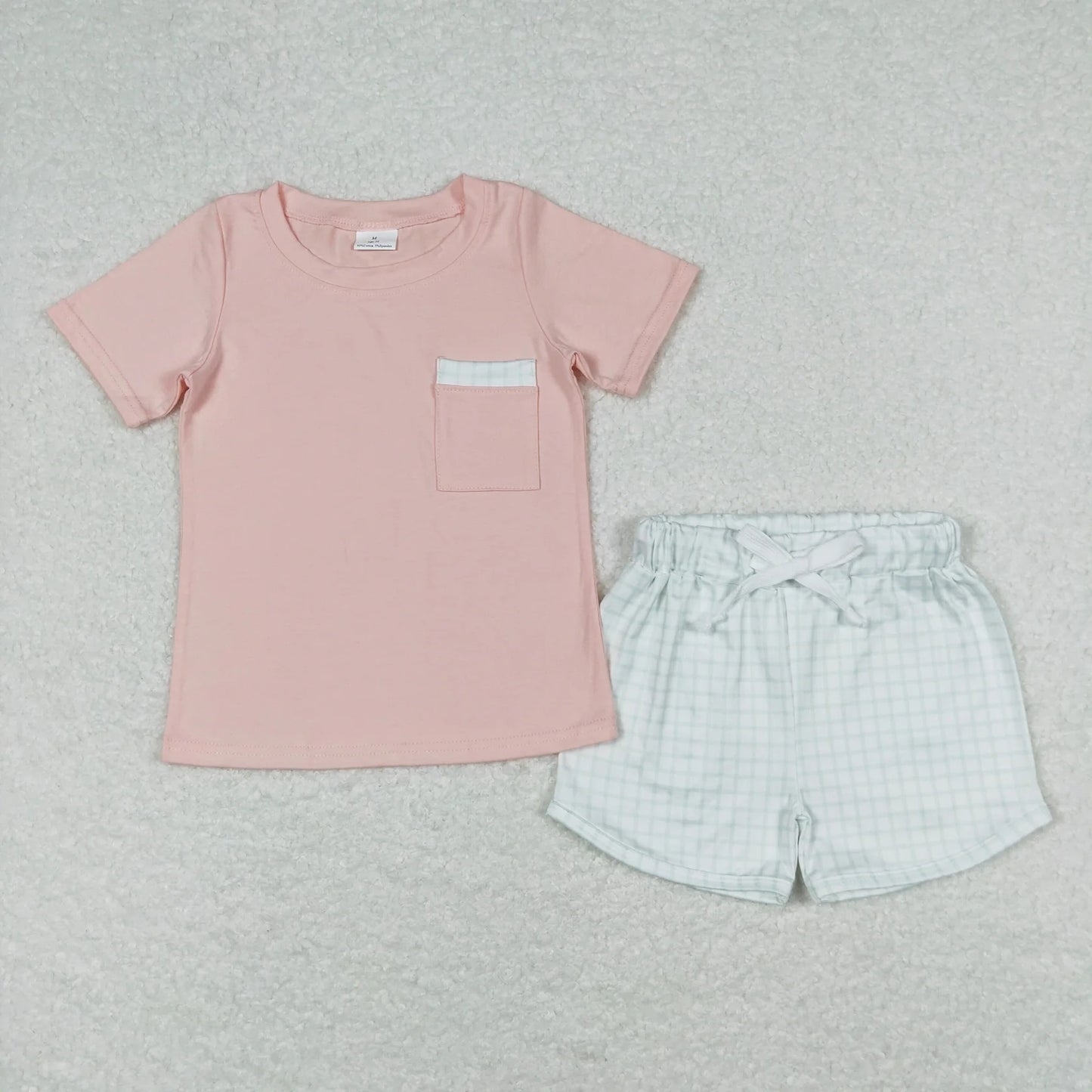 Sibling Baby Boys Pockets Tee Shirts Shorts Summer Clothes Sets 5.14