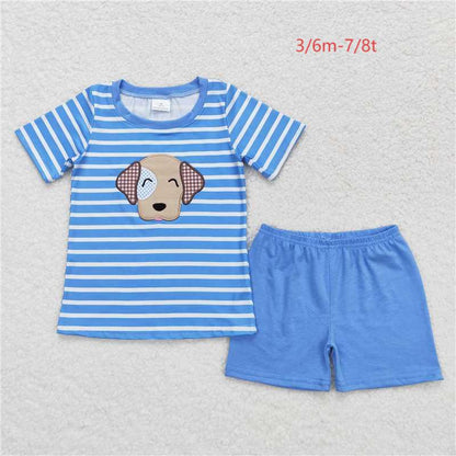 Sibling Baby Boys Brother Western Chicken Dogs Clothes Shorts Sets 7.21