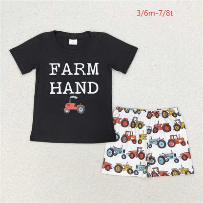 Sibling Baby Boys Brother Western Chicken Dogs Clothes Shorts Sets 7.21