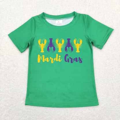 Sibling Baby Boys Girls Mardigras Crayfishes Tee Shirts Top C10.22
