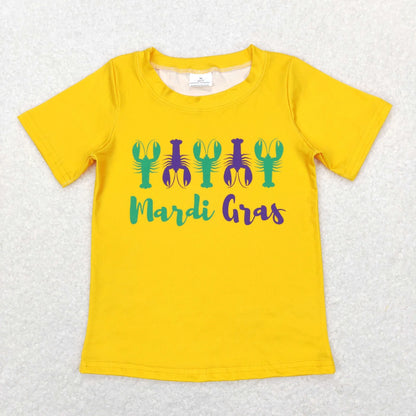 Sibling Baby Boys Girls Mardigras Crayfishes Tee Shirts Top C10.22