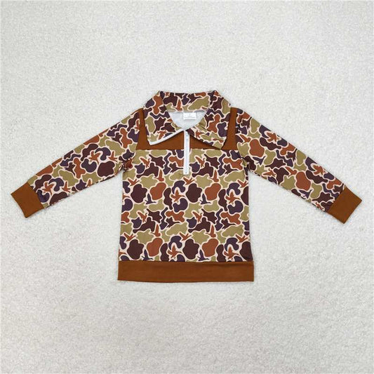 Baby Boys Camouflage Hunting Season Zip Pullovers Tops