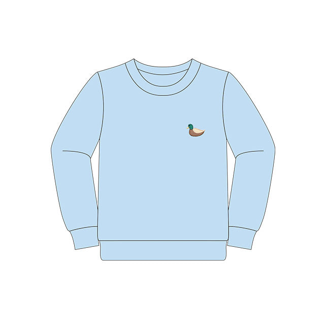 BT0878 Baby Boys Blue Duck Long Sleeve Tee Shirts Tops Preorder