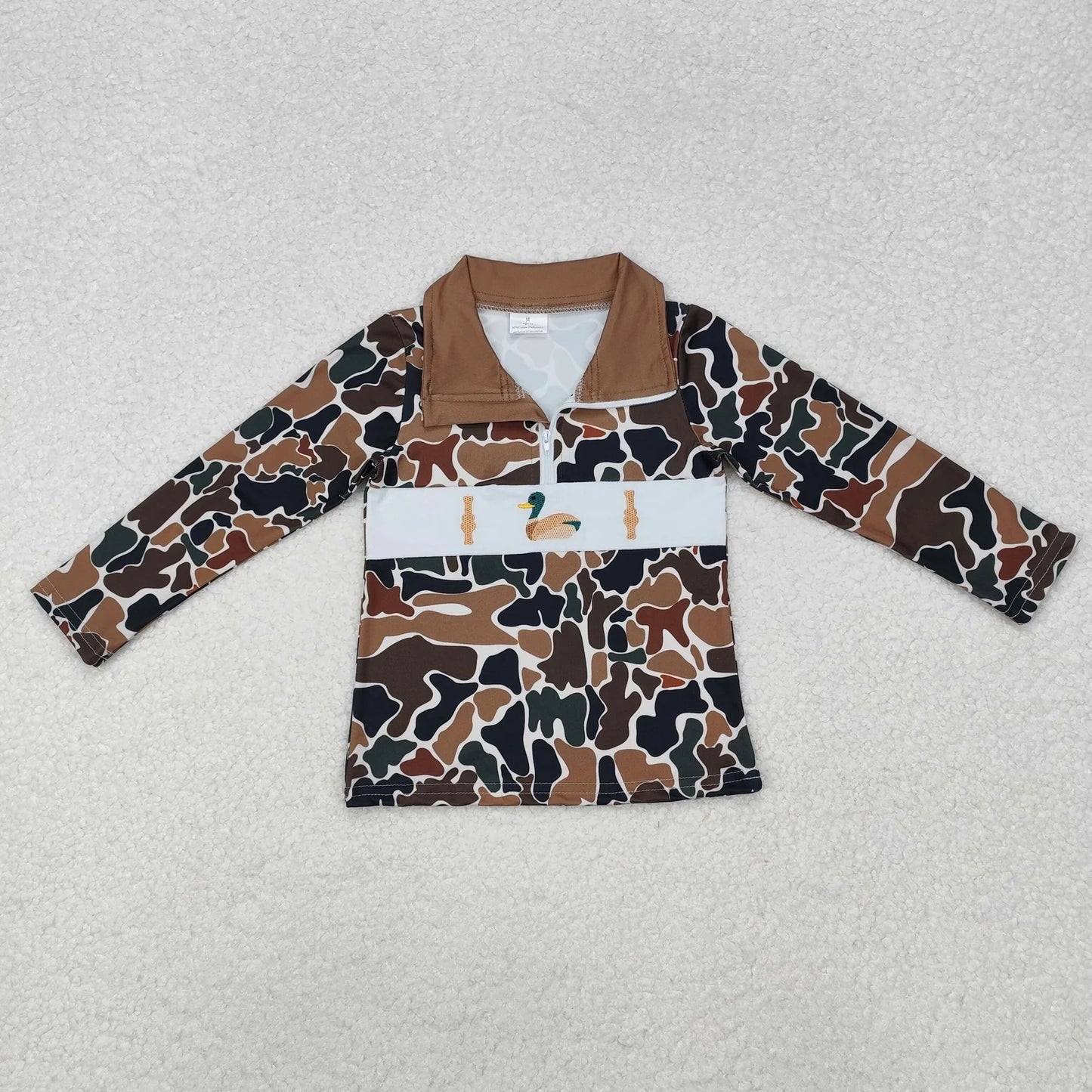 Sibling Baby Boys Long Sleeves Western Camo Hunting Half Zipper Pullovers Top C8.23
