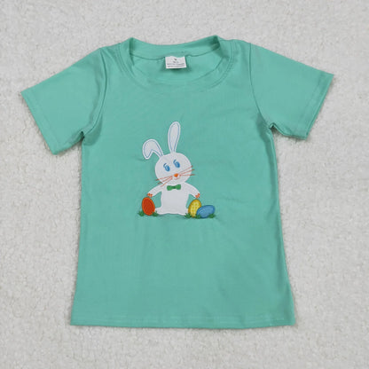 Sibling Baby Boys Embroidery Eggs Rabbits Cross Easter Polo Shirts Tops C10.22