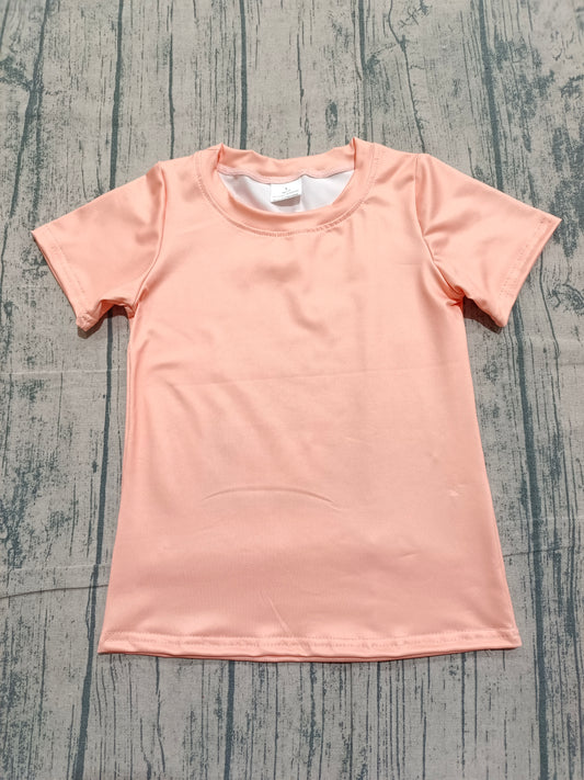 RTS BT1618 Baby Boys Top Baby Boys Peach Short Sleeve Cactus Horse Rodeos Western T-shirts Top