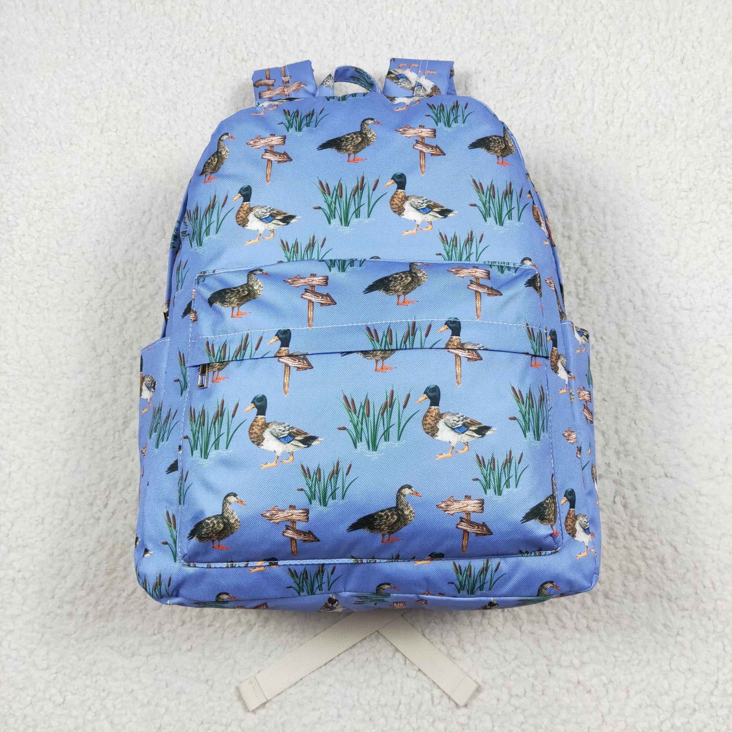 BA0200 Boy back-to-school duck blue and purple backpack