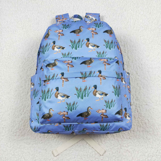 BA0200 Boy back-to-school duck blue and purple backpack