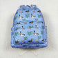 BA0200 Boy back-to-school duck blue and purple backpack