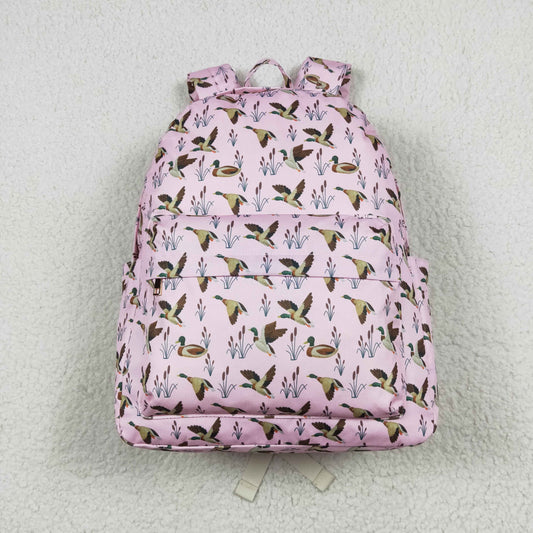 BA0202 Girls back-to-school duck pink backpack