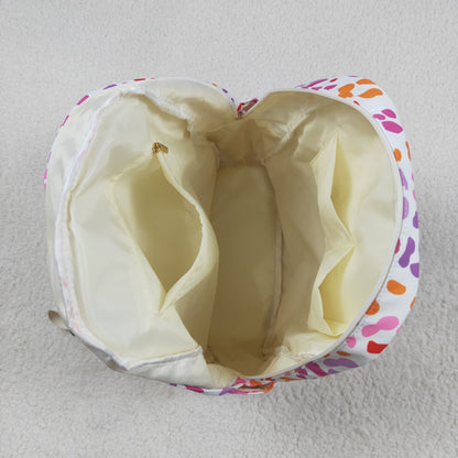 BA0307 Baby Girls Pink Leopard Ruffle School Bags 7.29