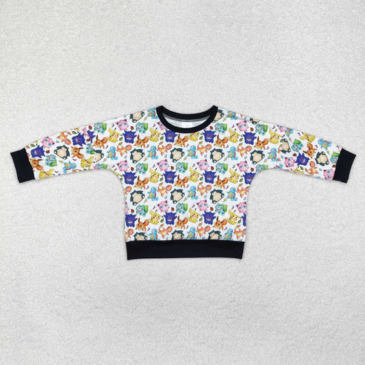 BT1053 Baby Boys Cartoon Cats Long Sleeve Tee Shirts Tops