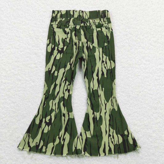 P0372 camouflage Army Green Denim trousers