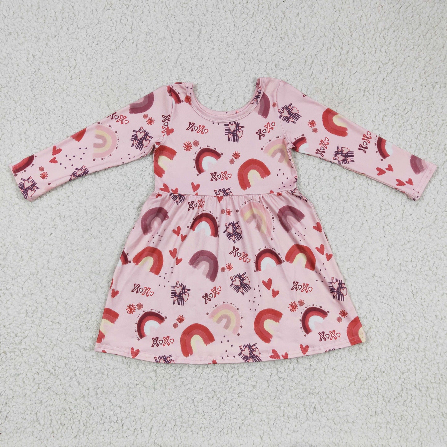 GLD0178 Valentine Girl Pink XOXO Dress
