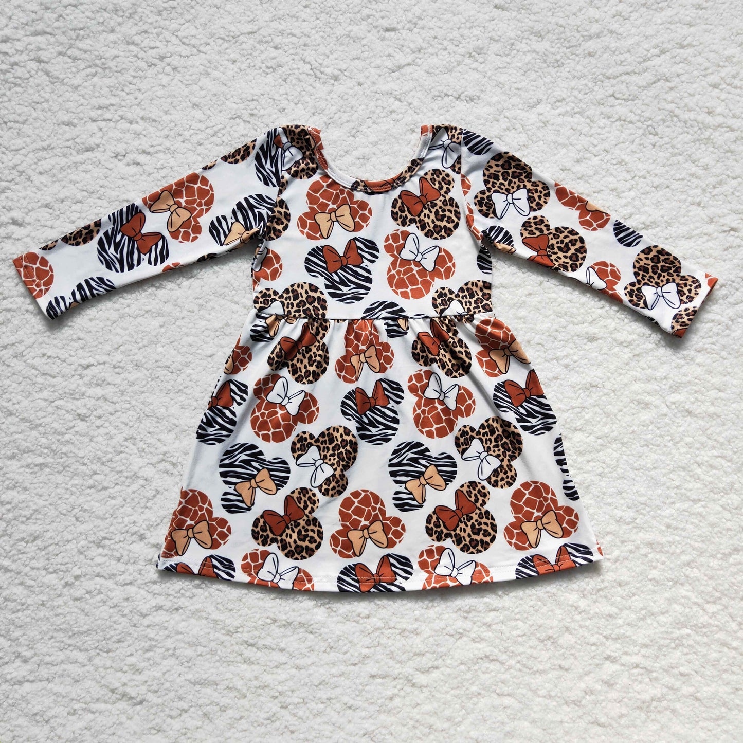 GLD0181 Girl Cartoon Jungle Leopard Dress