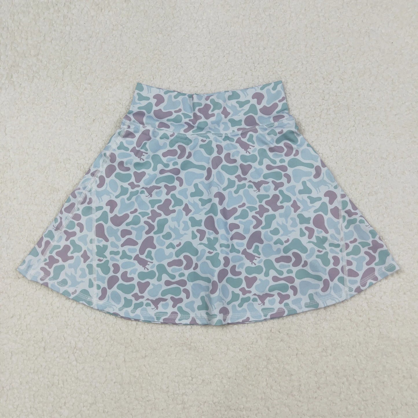 Mama and Me Adult Women Girls Western Green Camo Yoga Active Skirt Shorts Bottoms C10.17