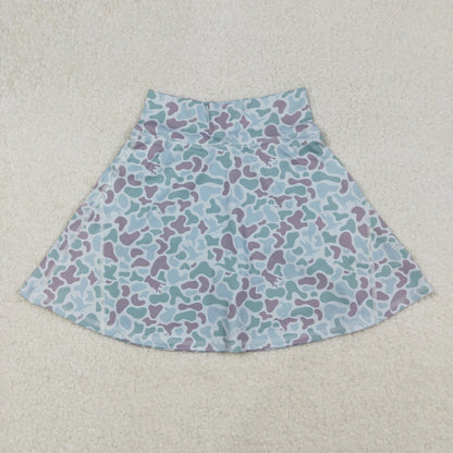 Mama and Me Adult Women Girls Western Green Camo Yoga Active Skirt Shorts Bottoms C10.17