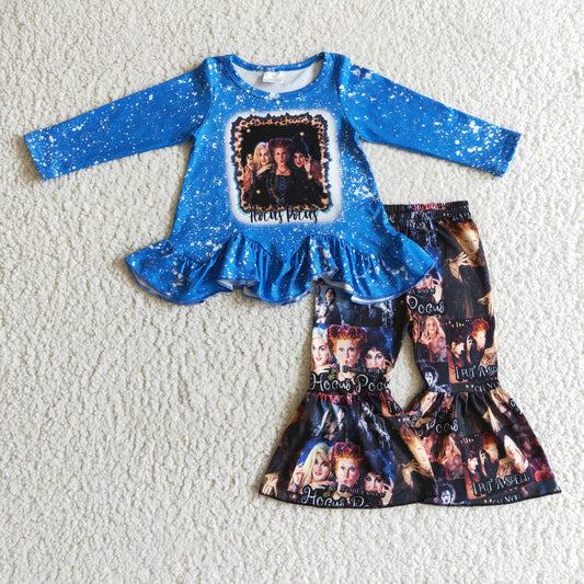 GLP0206 Halloween Girl Blue Witch Outfit