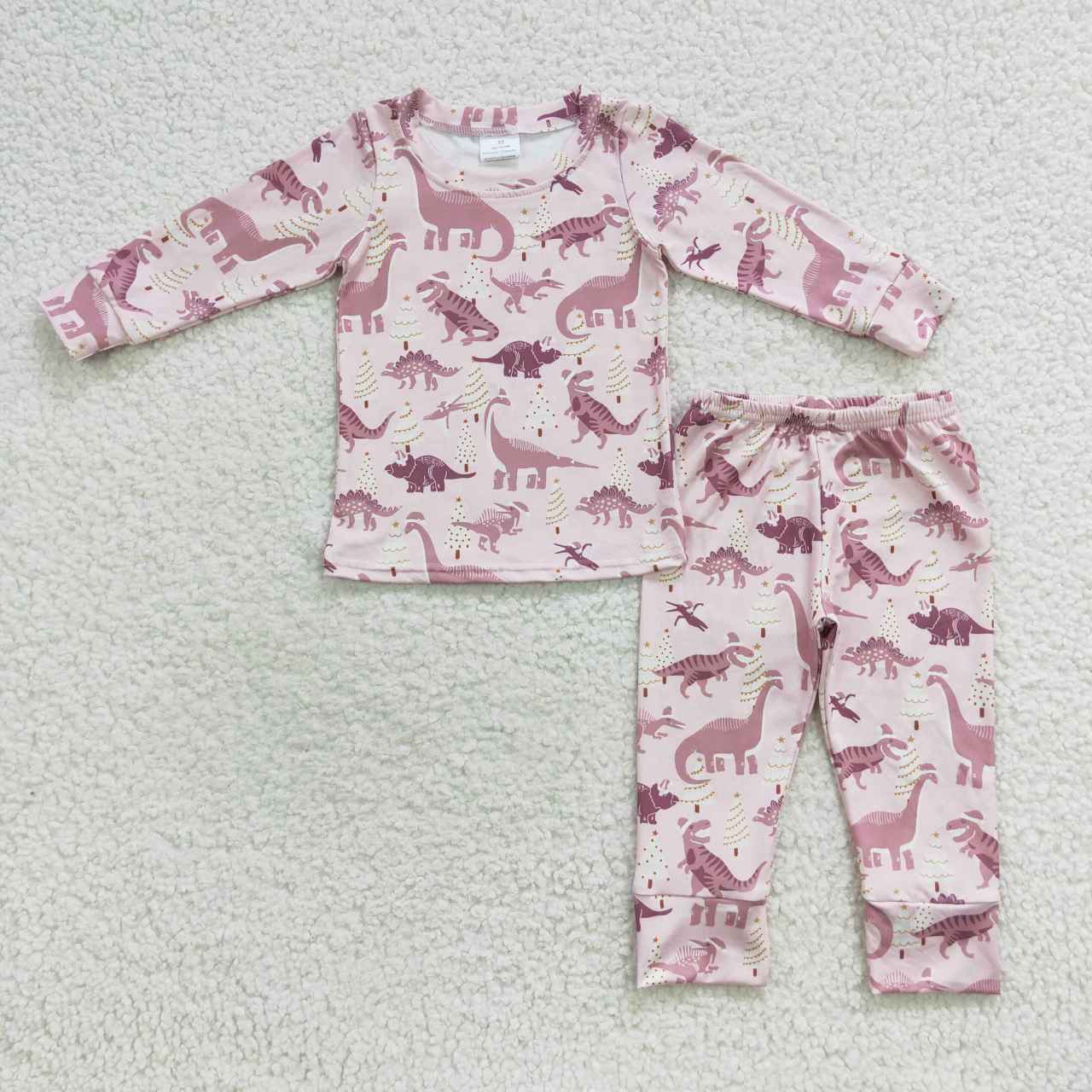 Sibling Baby Boys Girls Christmas Hats Dinosaurs Trees Top Pant Pajamas Sets C9.30