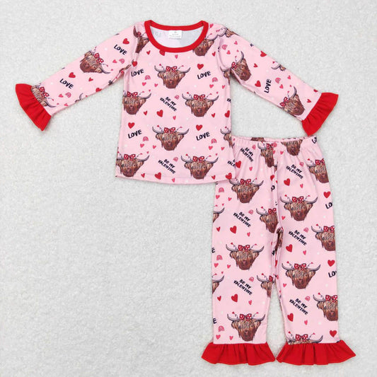 GLP0998 Love Cow Head Lace Pink