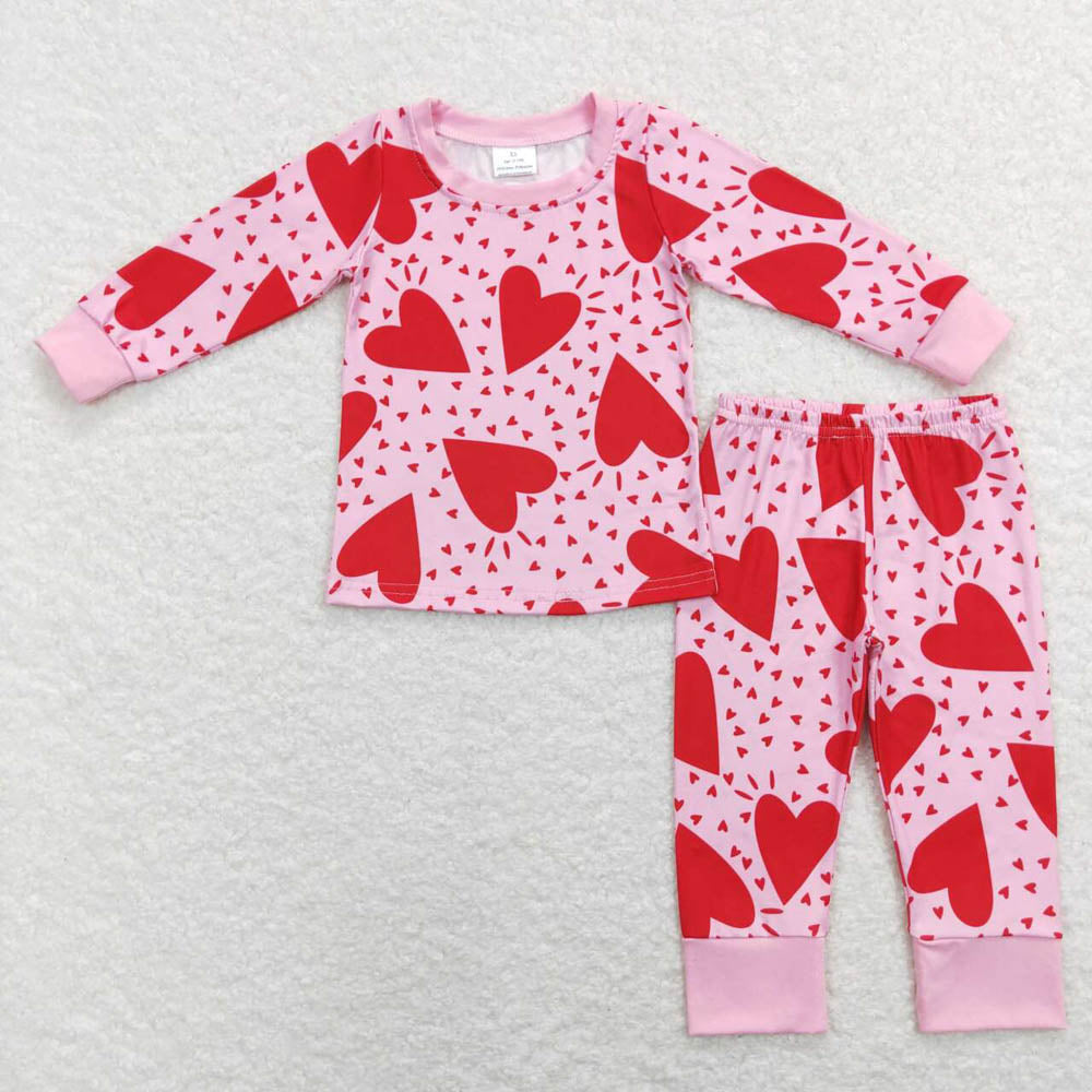 GLP1038 Love Pink Long Sleeve Pants Suit