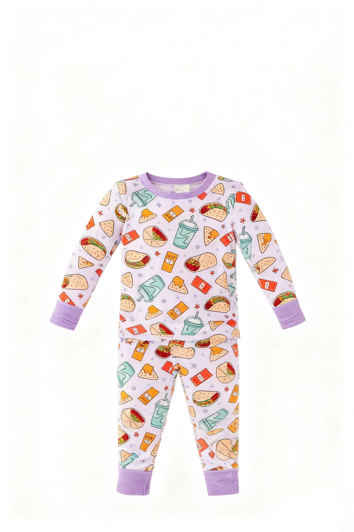 C12.4 GLP3258 Baby Girls Hamburgers Drinks Top Pants Clothes Sets Preorder