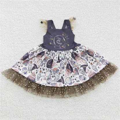 GSD0255 Girl Star Sequin Mesh Dress