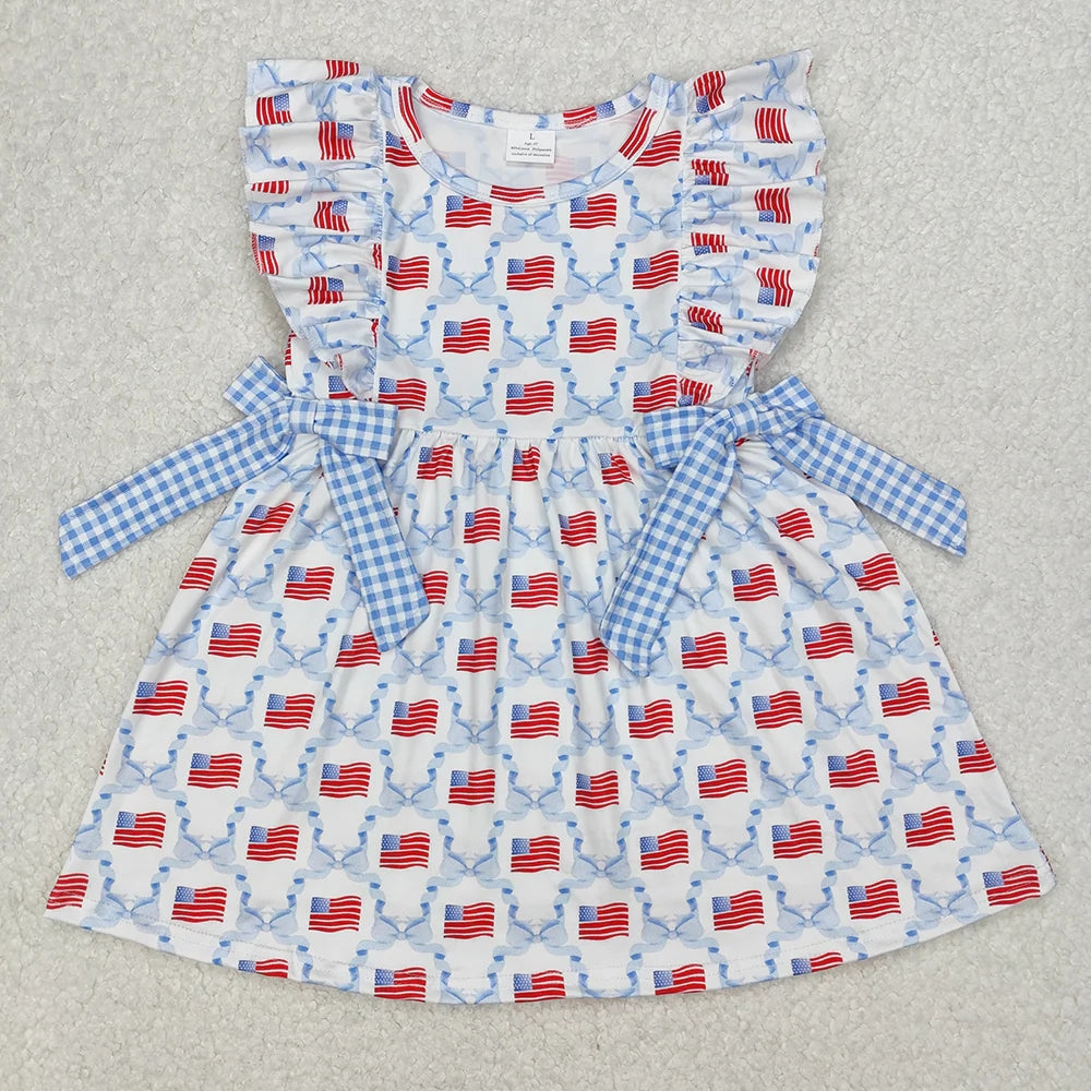 Sibling Baby Boys Girls 4th of July Outfits Romper Dresses Suits 5.6