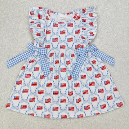 Sibling Baby Boys Girls 4th of July Outfits Romper Dresses Suits 5.6