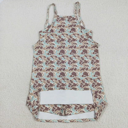 Sibling Adult Women Strap Western Camo Pockets Yoga Active Shorts Dresses C9.1