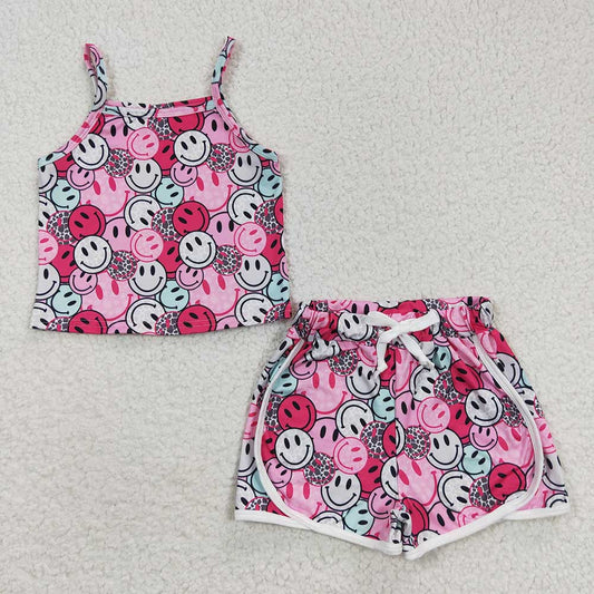 Sibling Baby Girls Summer Straps Shirts Shorts Clothes Sets 6.18