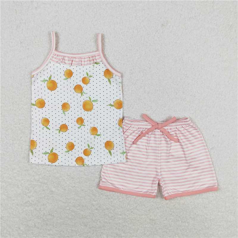 Baby Girls Sibling Straps Top Shorts Summer Clothes Sets