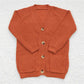 GT0242 caramel color pocket button cardigan long sleeve sweater