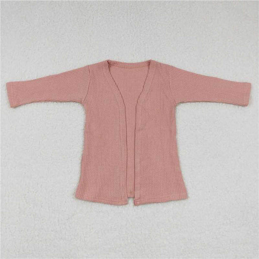 GT0248 Pink long sleeve cardigan top