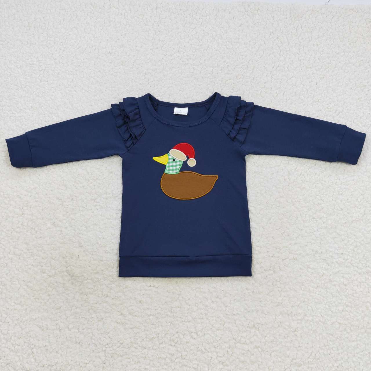 Sibling Baby Boys Girls Embroidery Hat Duck Christmas Tee Shirts Top C10.17