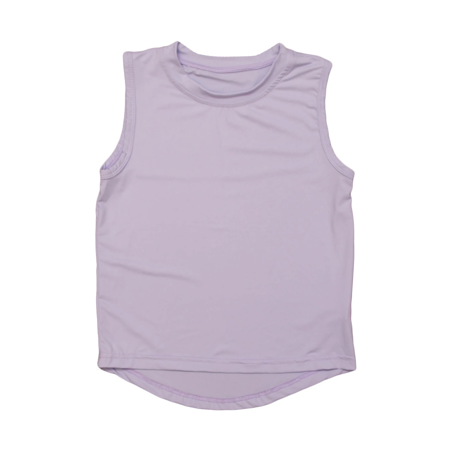 4.8 GT0995 Baby Girls Lavender Sleeveless Yoga Active Tee Shirts Vest Preorder