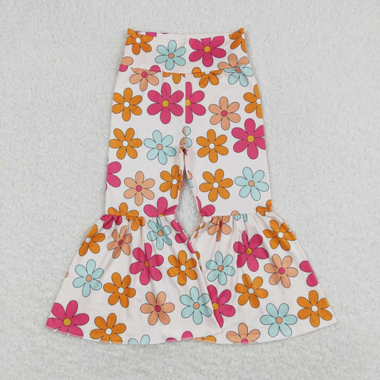 P0451 baby girls trousers Floral beige pants