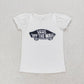 GT0479 Skateboard short-sleeved white top