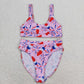 S0334 Pink firework Popsicle swimsuit for adult women