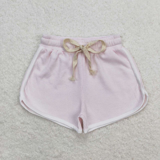 SS0326 Light pink waffle shorts