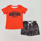 BT0672 daddy's hunting buddy Orange short-sleeved top