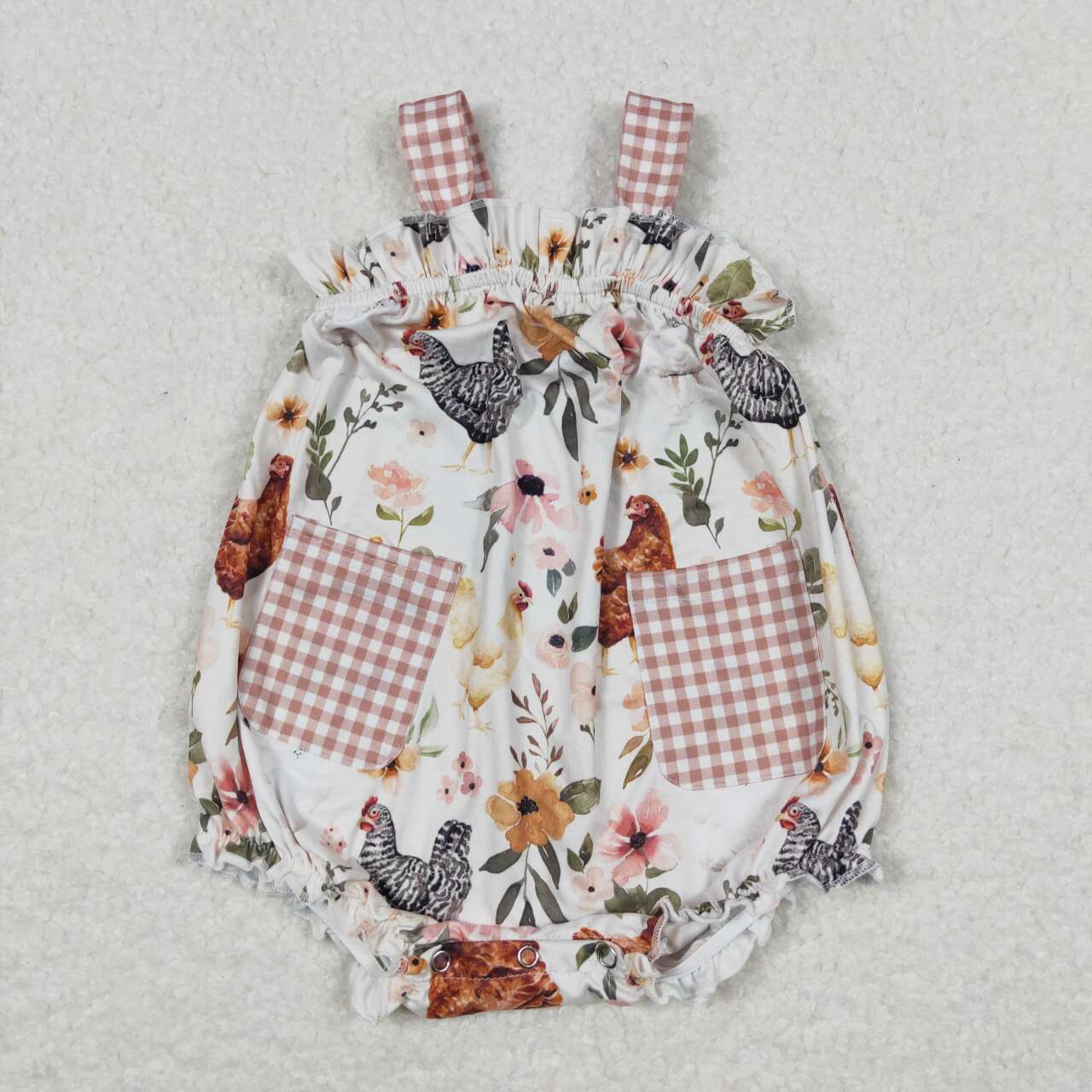 SR1073 Flower chick sling onesie