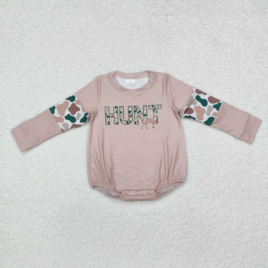 Sibling Baby Boys Girls Long Sleeves Camo Deer Dogs Ducks Hunting Rompers C12.6