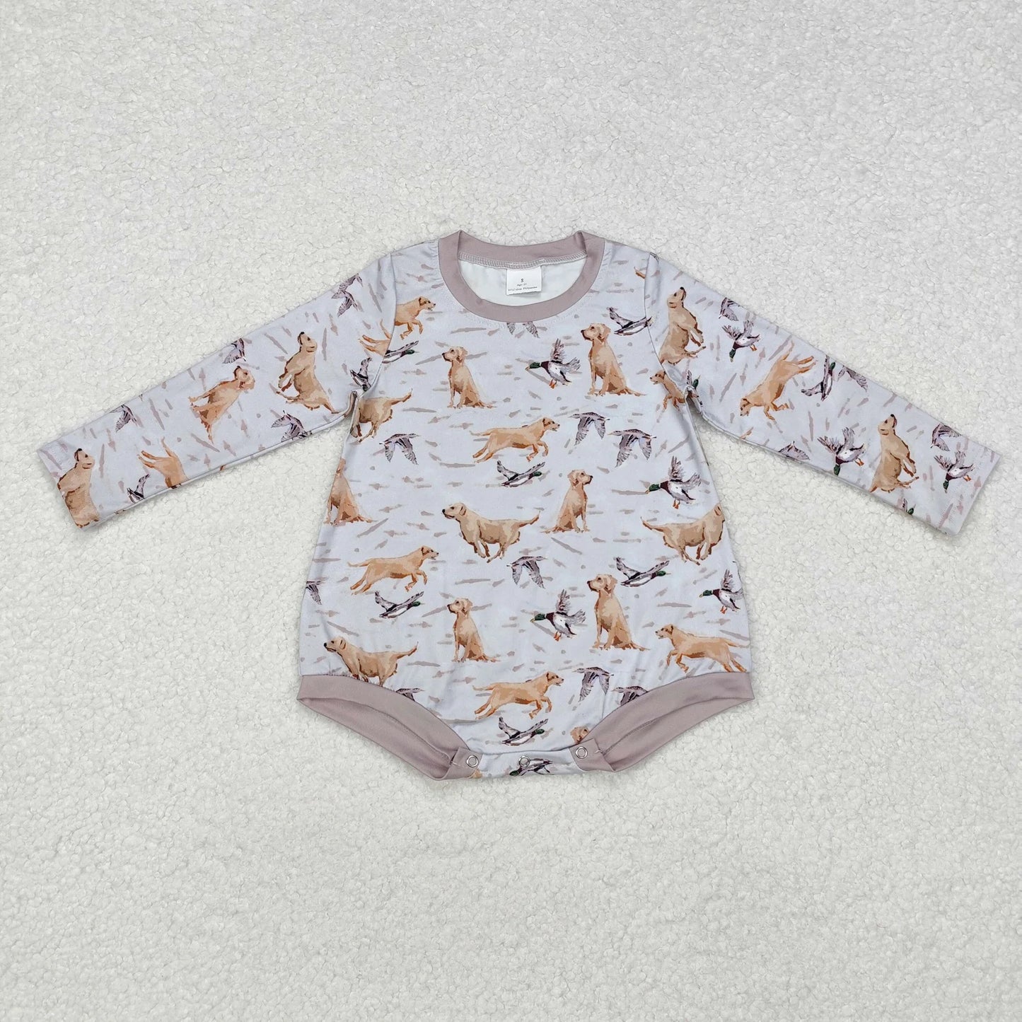 Sibling Baby Boys Girls Long Sleeves Camo Deer Dogs Ducks Hunting Rompers C12.6