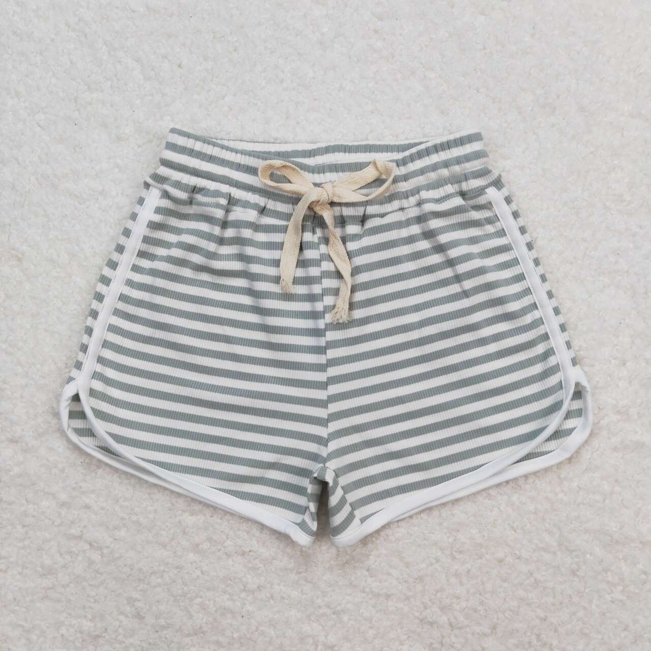 SS0328 Striped gray-blue shorts
