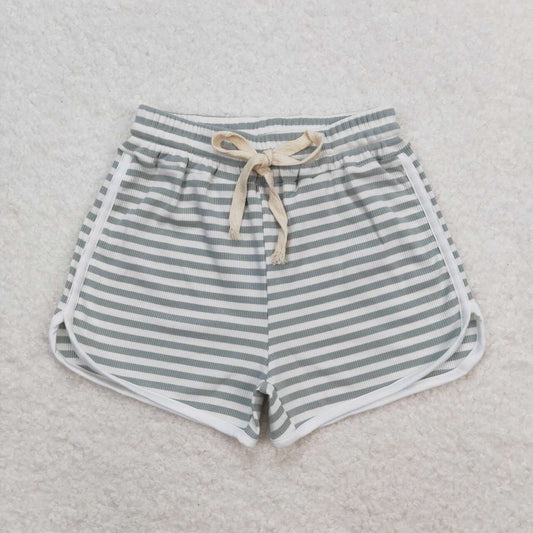 SS0328 Striped gray-blue shorts