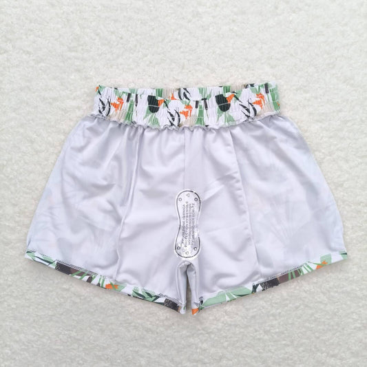 S0267 Boys duck white swim trunks