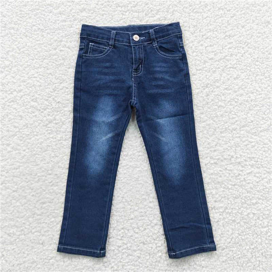 P0085 Denim pants in dark blue